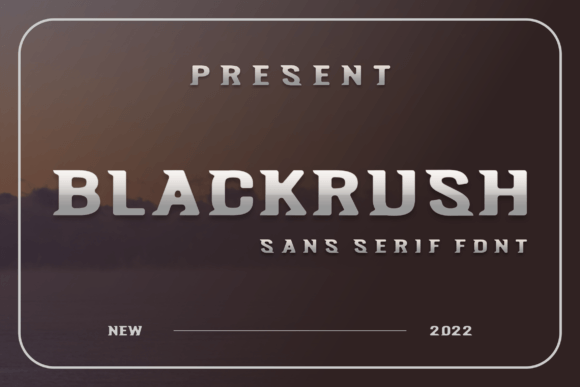 Blackrush: A Modern Display Font for Editorial Design