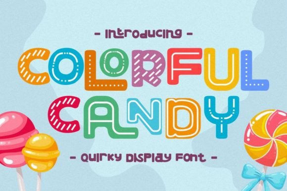 Colorful Candy: A Playful Font for Bold Branding