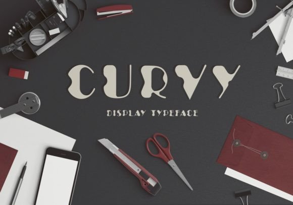Curvy Font for Web Design and Brand Identity