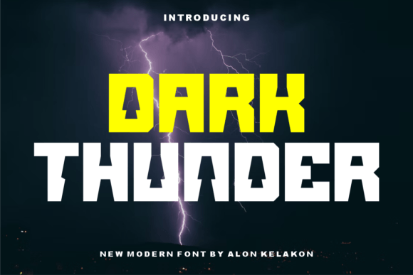 Dark Thunder Font for Bold Digital Marketing