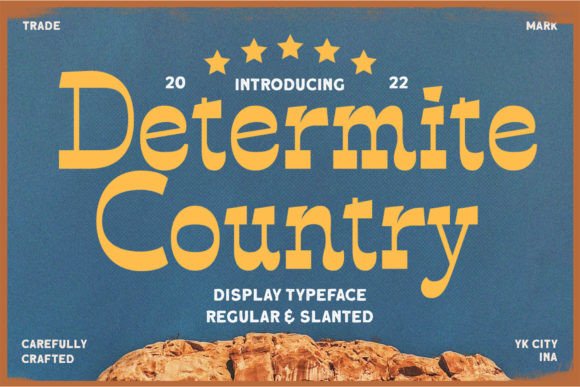 Determite Country Font for Bold Branding