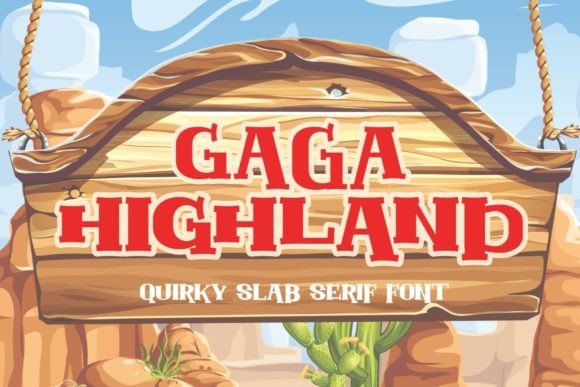 Gaga Highland Font for Handmade Projects