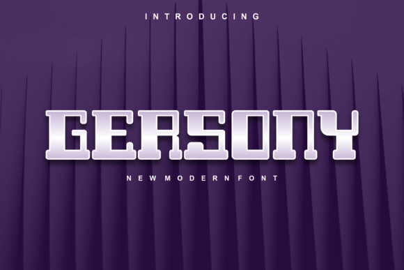 Gersony Display Font Review