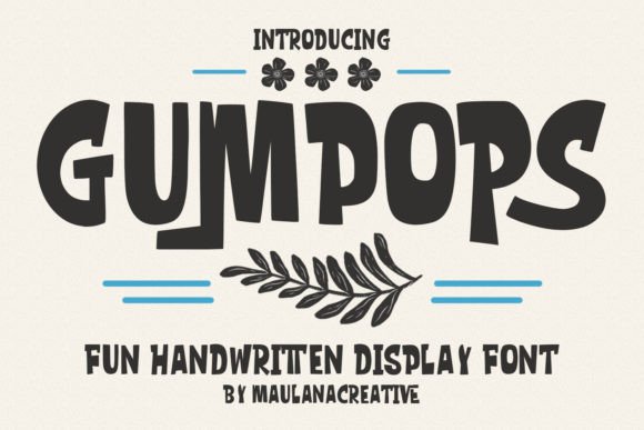Gumpops: A Playful Display Font for Modern Web Design