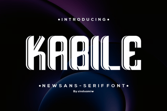 Kabile: A Strong Sans Serif Font for Bold Branding