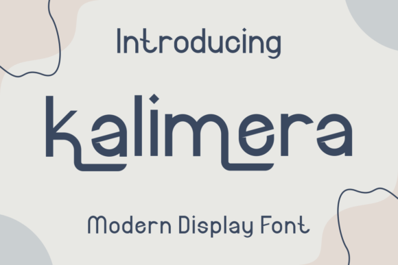 Kalimera Display Font for Editorial Design