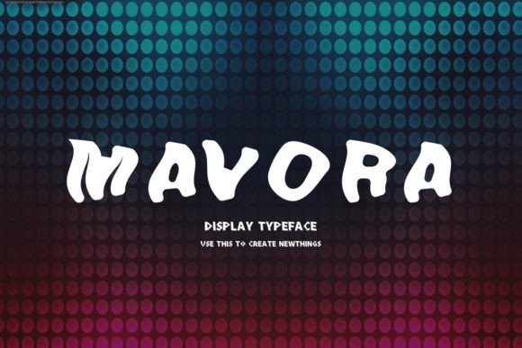 Mavora: A Modern Display Font for Handmade Creations