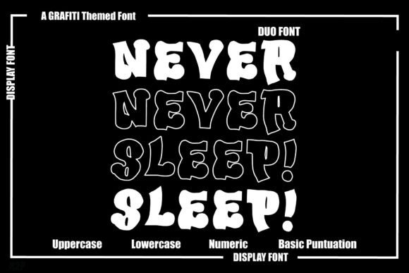 Never Sleep Font for Bold Web Design
