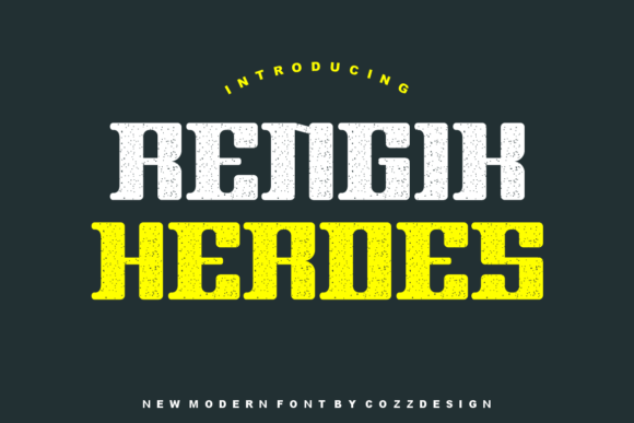 Rengik Heroes: A Modern Display Font for Web Design