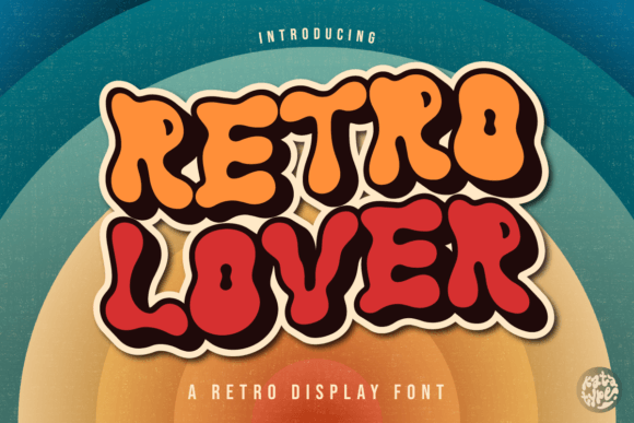 Retro Lover Font for Handmade and Commercial Craft Projects