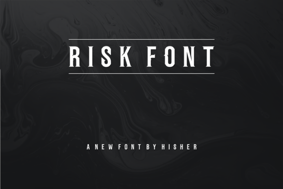 Risk Font for Editorial Design and Content Creation