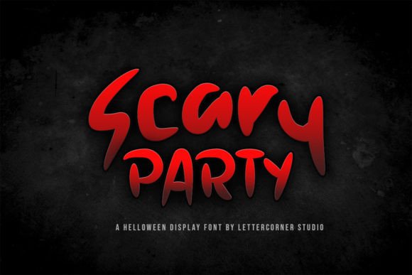 Scary Party Font for Business Branding