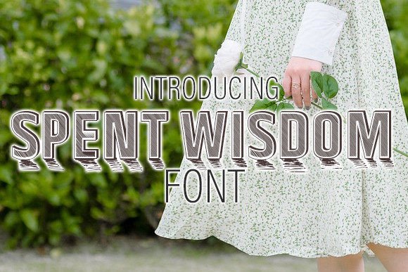 Spent Wisdom Font for Bold Digital Design