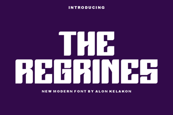 The Regrines: A Modern Typeface for Editorial Elegance