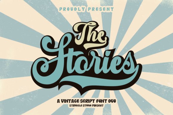 The Stories Duo: A Retro Script Font for Bold Campaigns