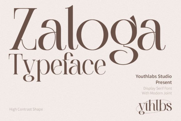 Zaloga: A Stylish Display Font for Creative Makers